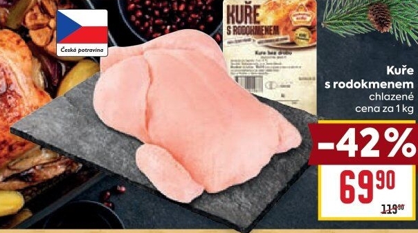 Kuře s rodokmenem Vodňanské kuře