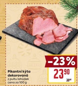 Kýta dekorovaná pikantní