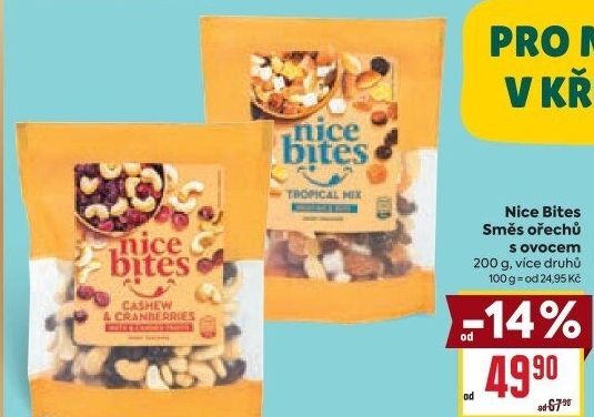 Mix ořechů a ovoce Nice Bites