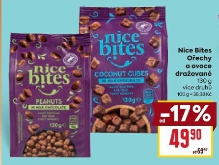 Ovoce a ořechy dražované Nice Bites