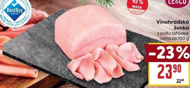 Šunka vinohradská nejvyšší jakosti LE&amp