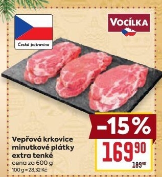 Vepřová krkovice bez kosti Vocílka