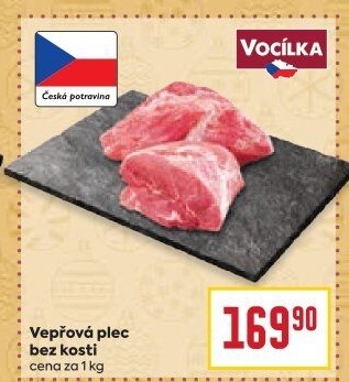 Vepřová plec bez kosti Vocílka