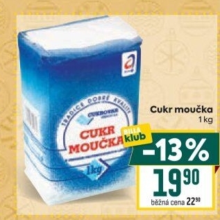 Cukr moučka Cukrovar Vrbátky