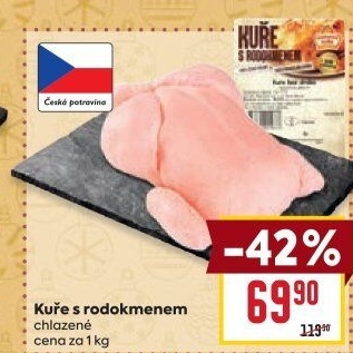 Kuře s rodokmenem Vodňanské kuře
