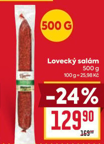 Salám lovecký Vysočina Hodice