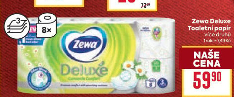 Toaletní papír 3vrstvý Deluxe Zewa