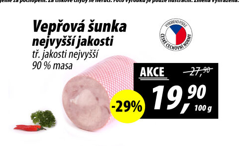 Šunka vepřová nejvyšší jakosti