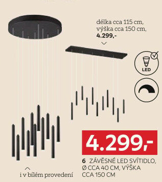 ZÁVĚSNÉ LED SVÍTIDLO