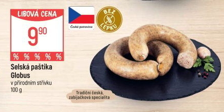 Paštika selská Globus