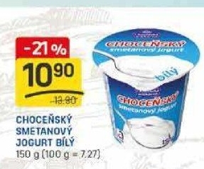 Bílý jogurt smetanový Choceňský