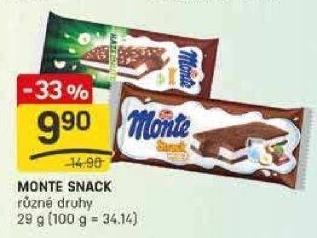 Dezert mléčný Monte Snack Zott