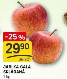 Jablka červená Gala
