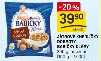 Knedlíčky játrové mražené Dobroty Babičky Kláry
