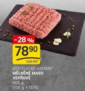 Maso mleté vepřové Kostelecké uzeniny