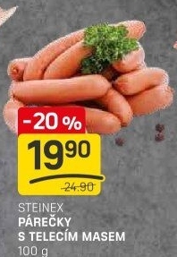 Párečky s telecím masem Steinex