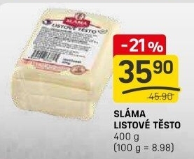 Těsto listové Sláma