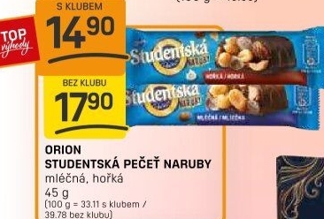Tyčinka Studentská pečeť Naruby Orion