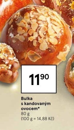 Bulka s kandovaným ovocem