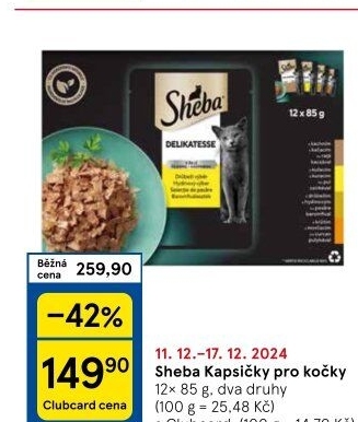 Kapsičky pro kočky Sheba