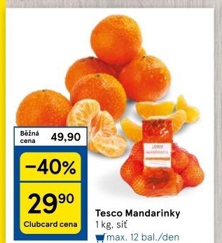 Mandarinky Tesco