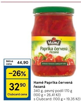 Paprika červená Hamé