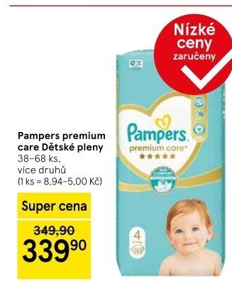 Pleny dětské Pampers Premium Care