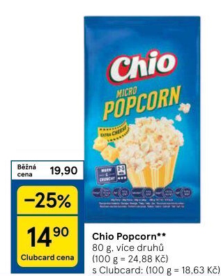 Popcorn do mikrovlnky Chio
