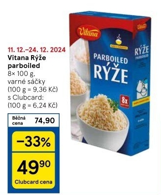 Rýže parboiled Vitana
