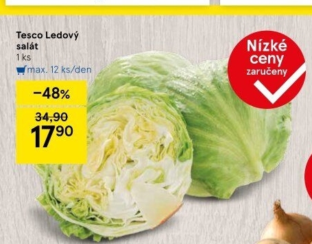 Salát ledový Tesco