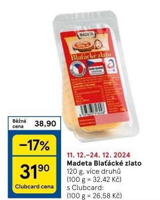 Sýr Blaťácké zlato Madeta