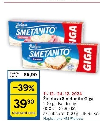 Sýr tavený Smetanito Želetava