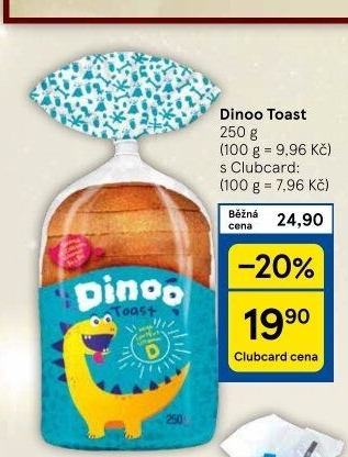 Toastový chléb Dinoo