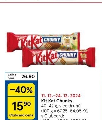 Tyčinka Chunky Kit Kat Nestlé