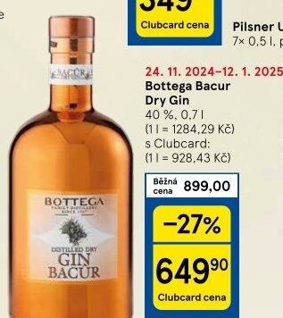 Gin Dry Bacur Bottega