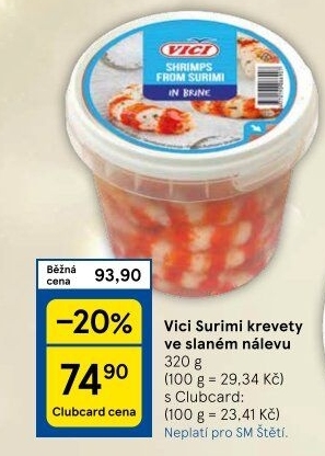 Krevety v nálevu Vici