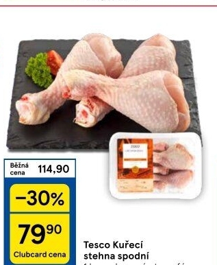 Kuřecí stehna Tesco