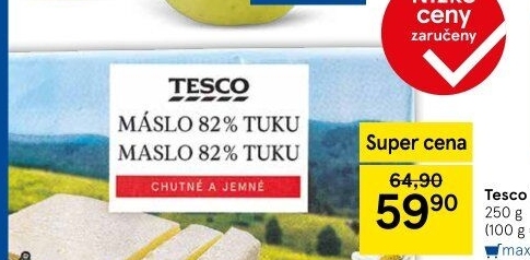 Máslo Tesco