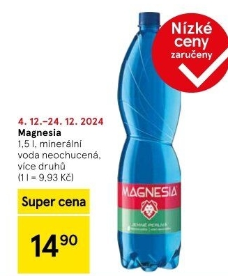Přírodní voda Magnesia