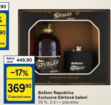 Rum Republica Exclusive Božkov - dárkové balení