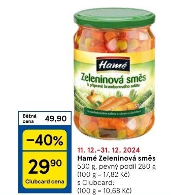 Směs zeleninová Hamé