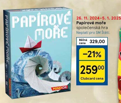 Společenská hra Papírové moře Mindok
