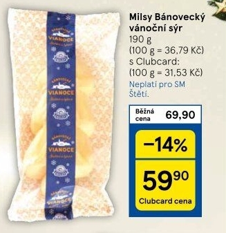 Sýr vánoční bánovecký Milsy