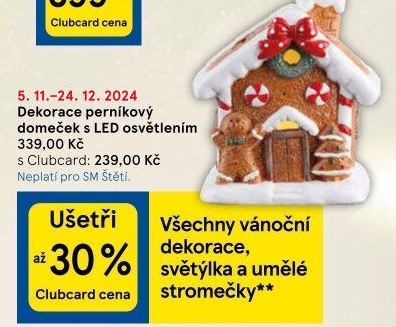 Vánoční svítící LED dekorace