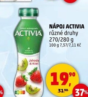 Jogurtový nápoj Activia Danone