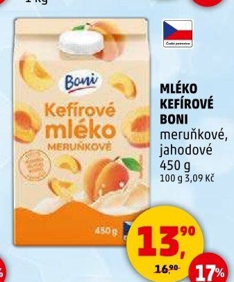 Kefírové mléko ochucené Boni
