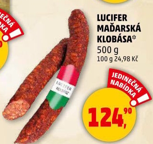 Klobása maďarská Lucifer