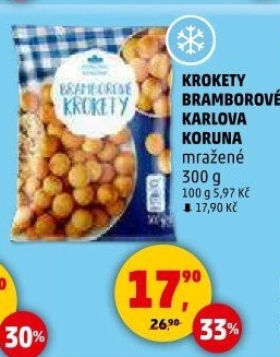 Krokety mražené Karlova Koruna