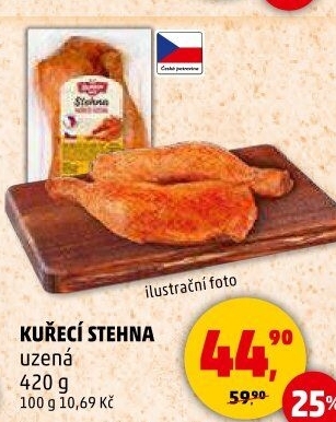 Kuřecí stehna uzená Řezníkův talíř