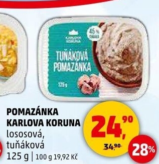 Lososová pomazánka Karlova Koruna